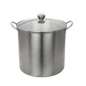 21.5 Quart Stainless Steel Canning Pot with Rack, Dual Water Bath Canner and Steam Canner, Large Stock Pot for Home Canning and Preserving