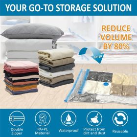 Vacuum Storage Bags, Space Saver Bags, Compression for Comforters and Blankets, Pillow, Bedding, Sealer Clothes Storage,20 Combo