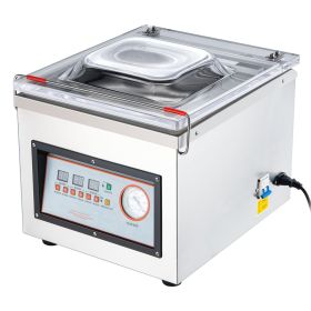 Chamber Vacuum Sealer, 320W Sealing Power, Vacuum Packing Machine for Wet Foods, Meats, Marinades and More, Compact Size with 12.6 in Sealing Len