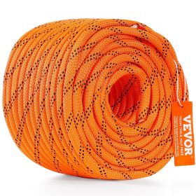 Dual-Weave Polyester Cord, 3/8 inch by 120 feet, 48-Strand, 4000 Pound Tensile Strength, Multi-Use Rope for Arborist Activities