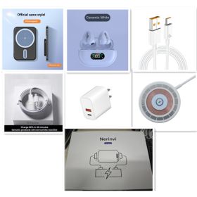 Power Bank Magsafe Magnetic Wireless Charger 5000 MA (Option: Black set-5000 MA)